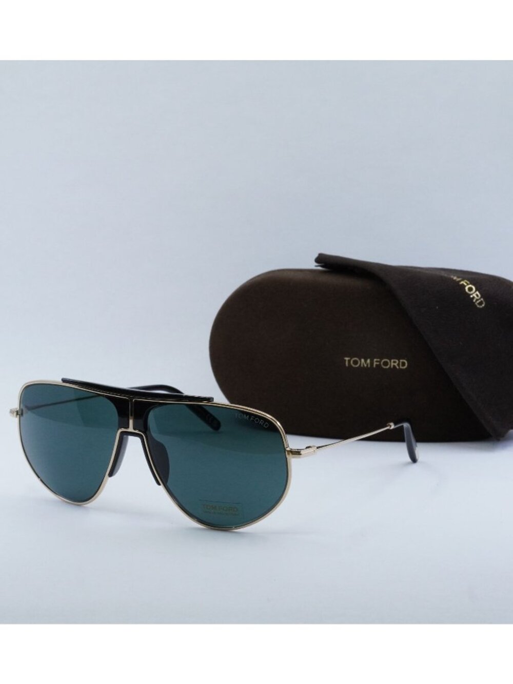 Tom Ford Addison FT0928 28V Aviator Sunglasses - Gold /Blue